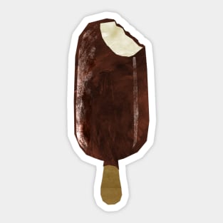 Ice lolly - chocolate coated vanilla Sticker